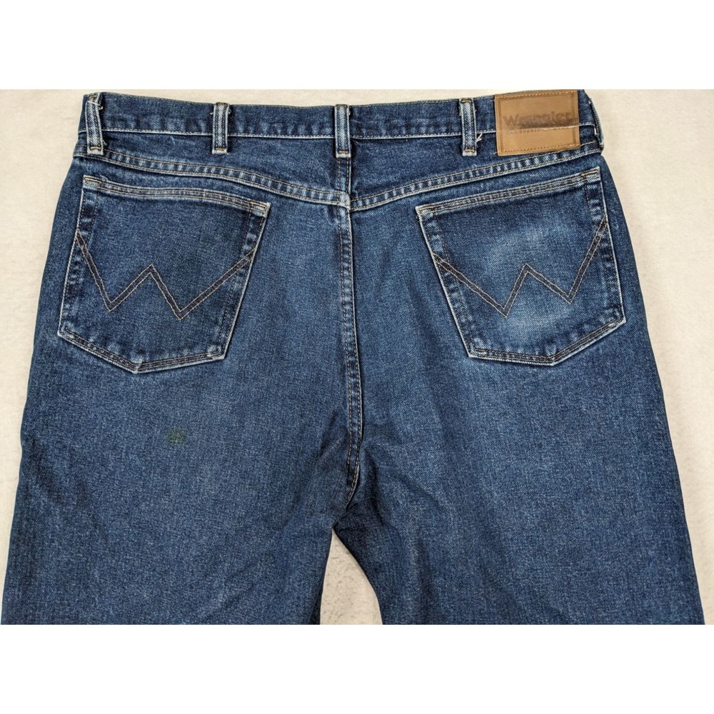 Wrangler Mens Jeans Size 38 x 32 Cotton Blue - Picture 11 of 14